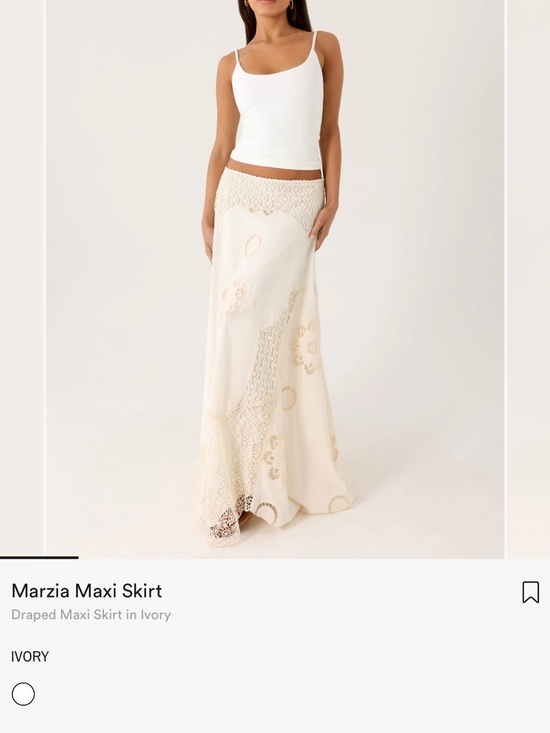 Peppermayo Dresses & Skirts - Peppermayo Ivory Marzia maxi skirt